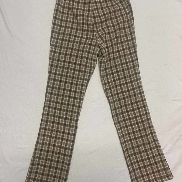 plaid flare pants - Picture 2 of 4